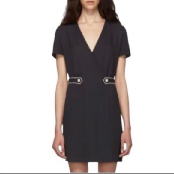 Rag & Bone Tabitha Short Sleeve Black Mini Dress - Picture 12 of 16